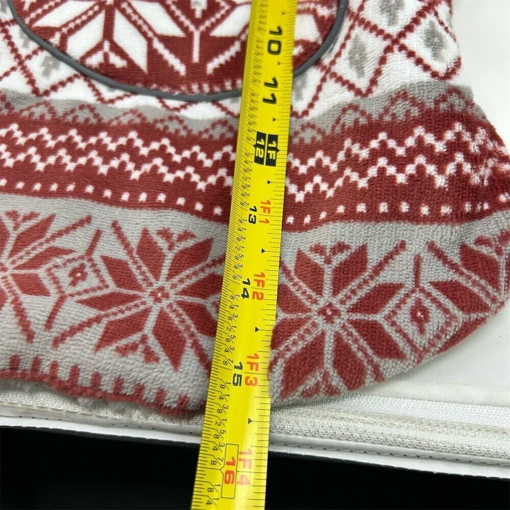 Berkshire Pet Collection Dog Hoodie Sweater Small Red Fair Isle Sherpa Small